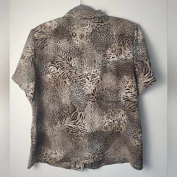 Vintage Leopard Print Blouse - Picture 4 of 5